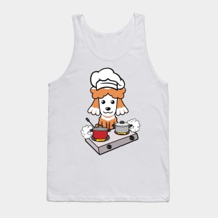 Funny poodle is cooking Tank Top